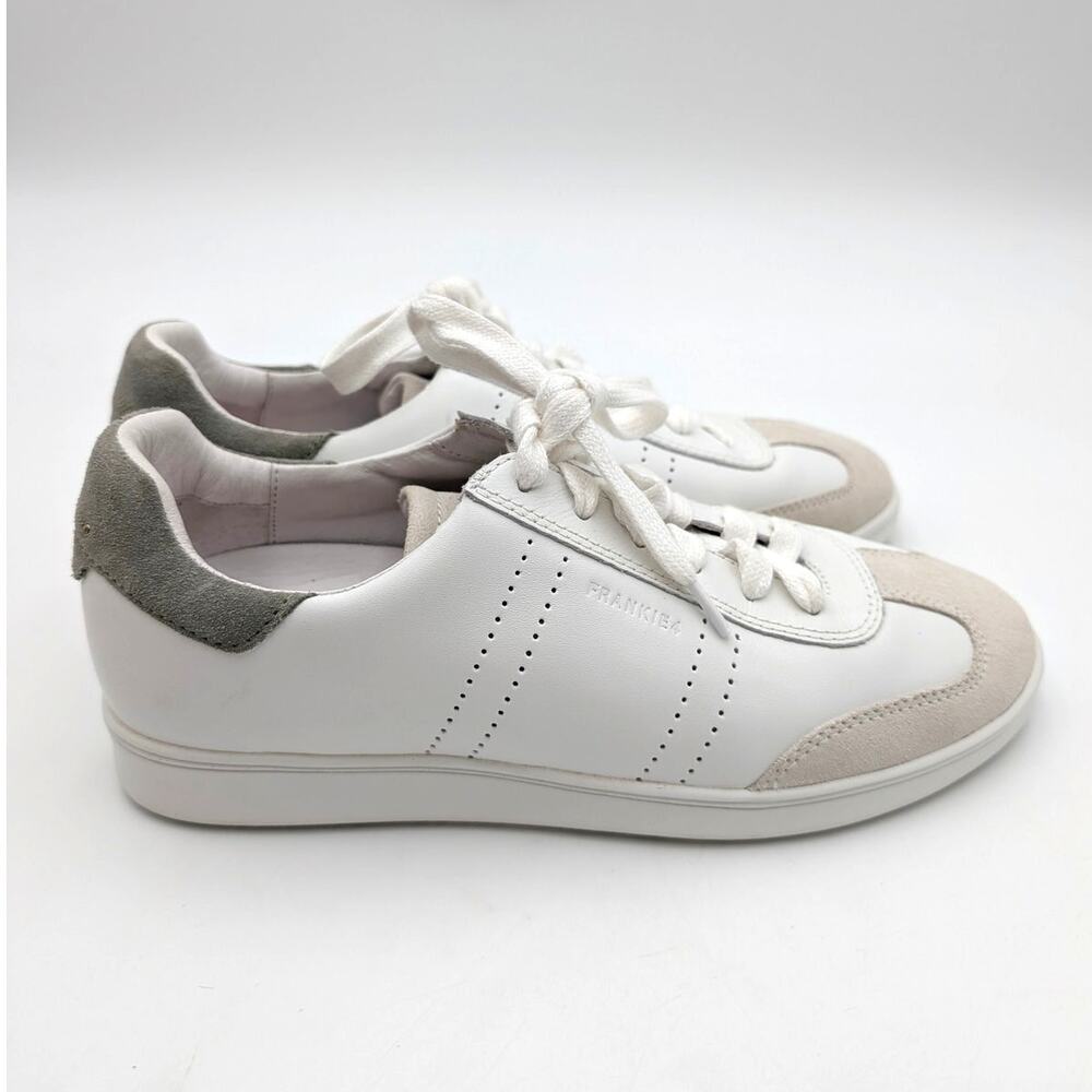 FRANKIE4 Drew Lace-Up Sneaker Shoes Round Toe Women's White Size US8 EU38 - Picture 3 of 11